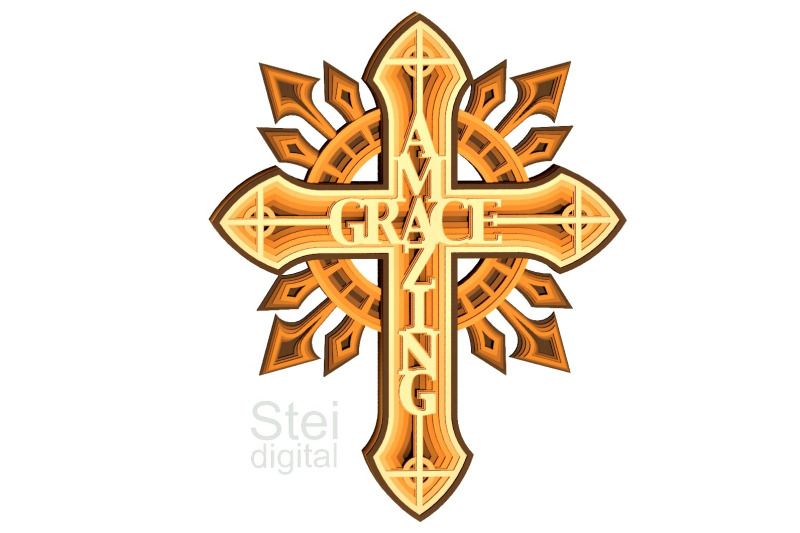 3d-layered-amazing-grace-cross-svg-dxf-cut-files