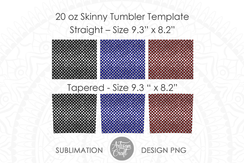 tumbler-designs-for-sublimation-with-checkered-pattern