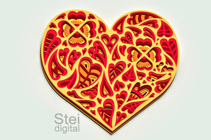 3d-heart-layered-design-svg-dxf-cut-files-heart-mandala-svg