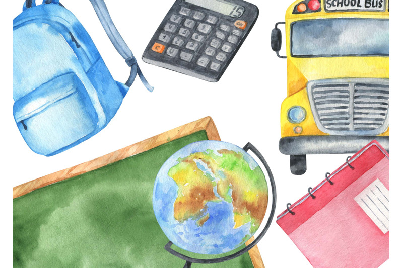 watercolor-school-clipart-school-bus-png-school-supplies-clip-art-inst