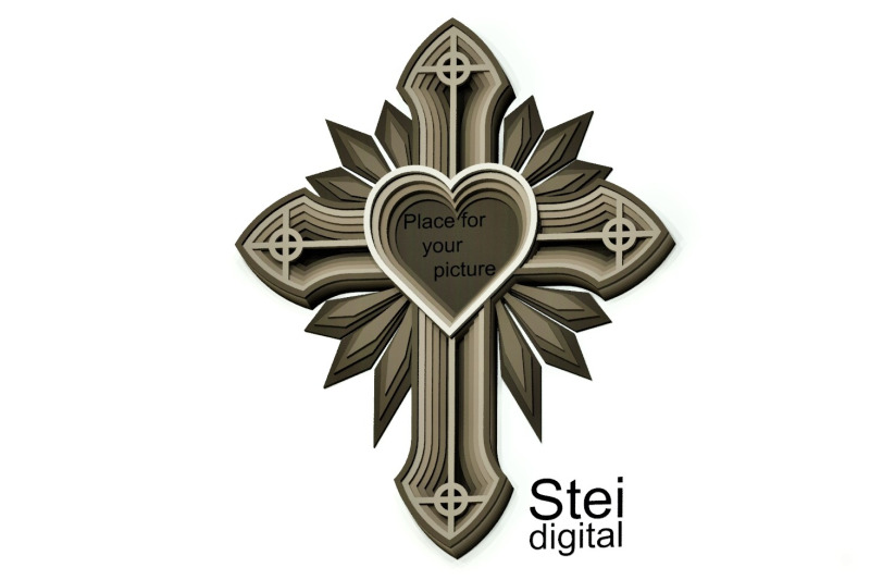 in-memory-cross-svg-dxf-cut-files-3d-layered-cross-svg