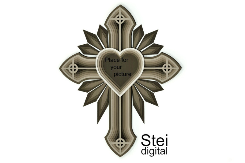 in-memory-cross-svg-dxf-cut-files-3d-layered-cross-svg