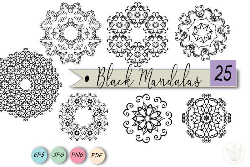 black-mandalas-png-files