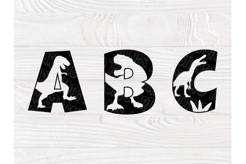 dinosaur-font-svg-dinosaur-alphabet-dinosaur-cut-files-dinosaur-mon