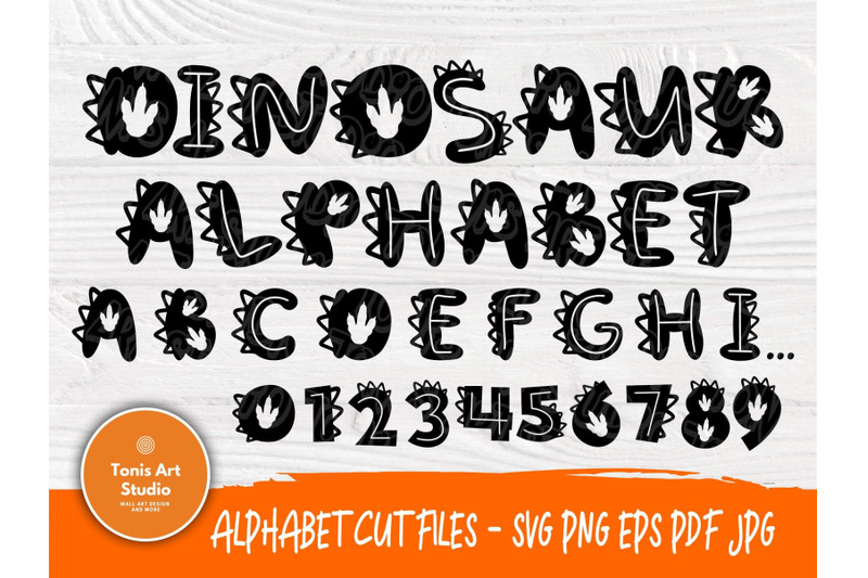 dinosaur-font-svg-dinosaur-alphabet-dinosaur-cut-files