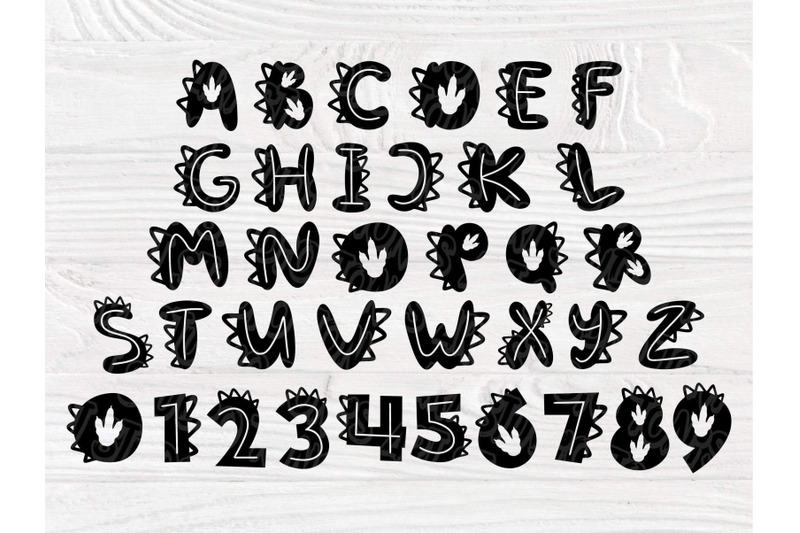 dinosaur-font-svg-dinosaur-alphabet-dinosaur-cut-files