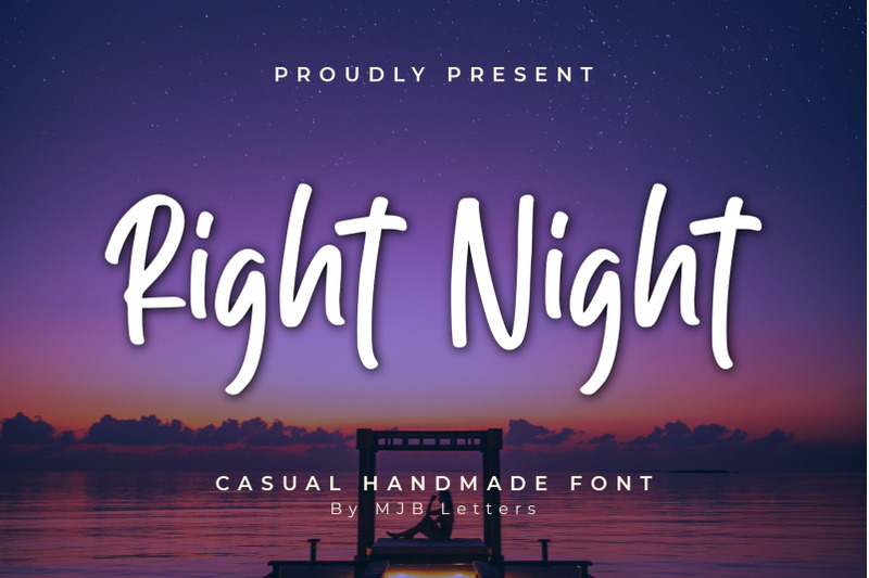 right-night-casual-display-font