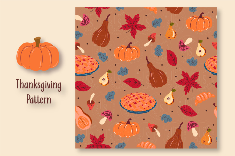 autumn-thanksgiving-seamless-patterns