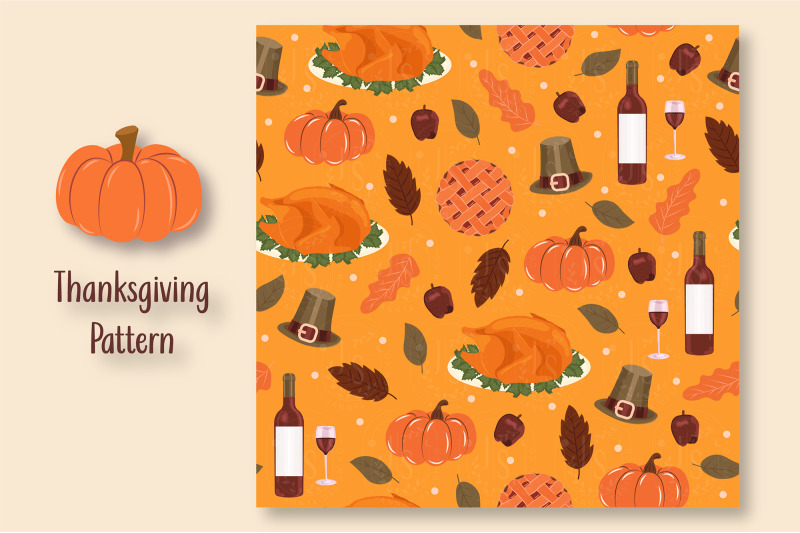 autumn-thanksgiving-seamless-patterns