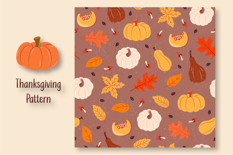 autumn-thanksgiving-seamless-patterns