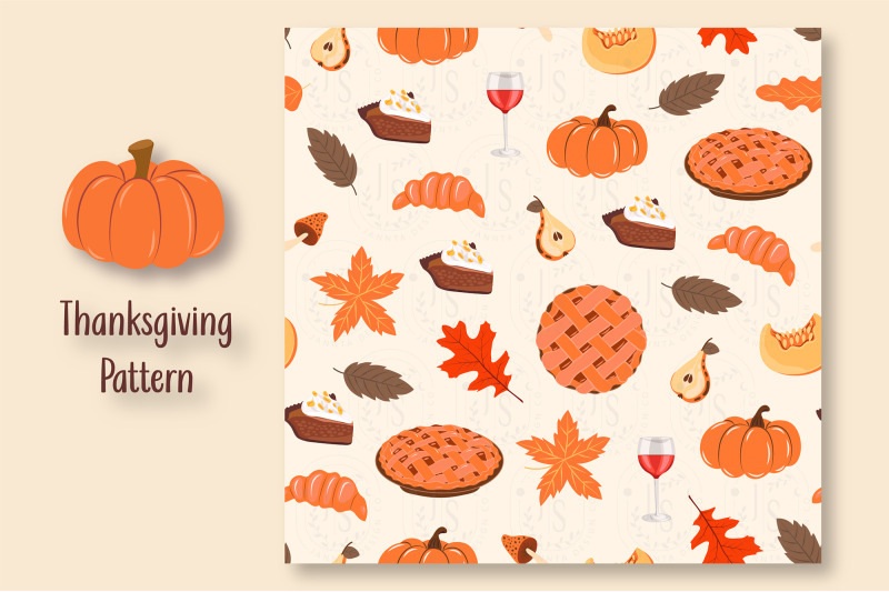 autumn-thanksgiving-seamless-patterns