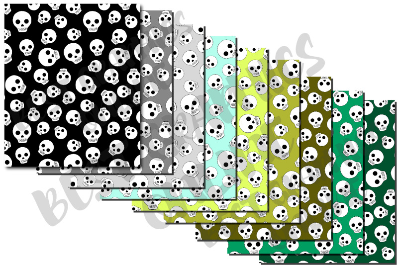 halloween-skulls-pattern-digital-papers-skull-digital-paper