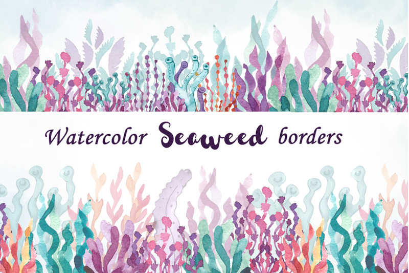 seamless-seaweed-borders-clipart