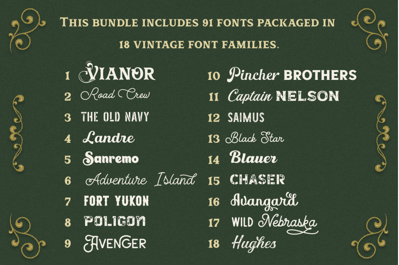 vintage-font-bundle