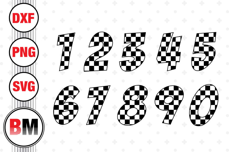 checkered-numbers-svg-png-dxf-files