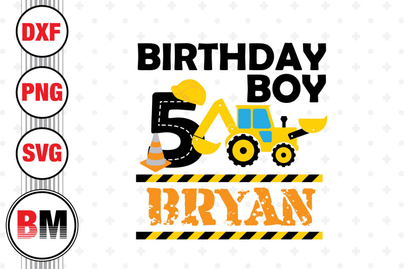 5th-birthday-construction-svg-png-dxf-files