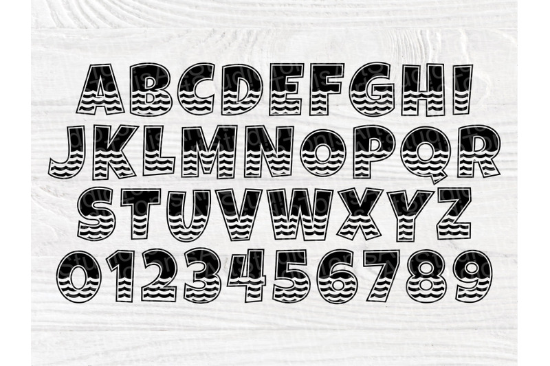 alphabet-svg-summer-font-wave-svg-letters-svg