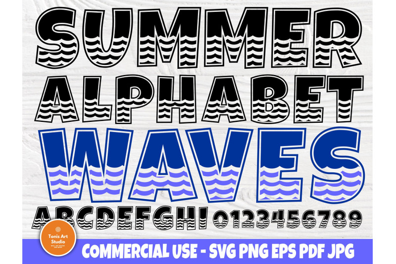 alphabet-svg-summer-font-wave-svg-letters-svg