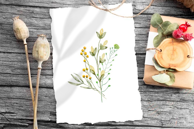 watercolor-wildflowers-bouquets-clipart