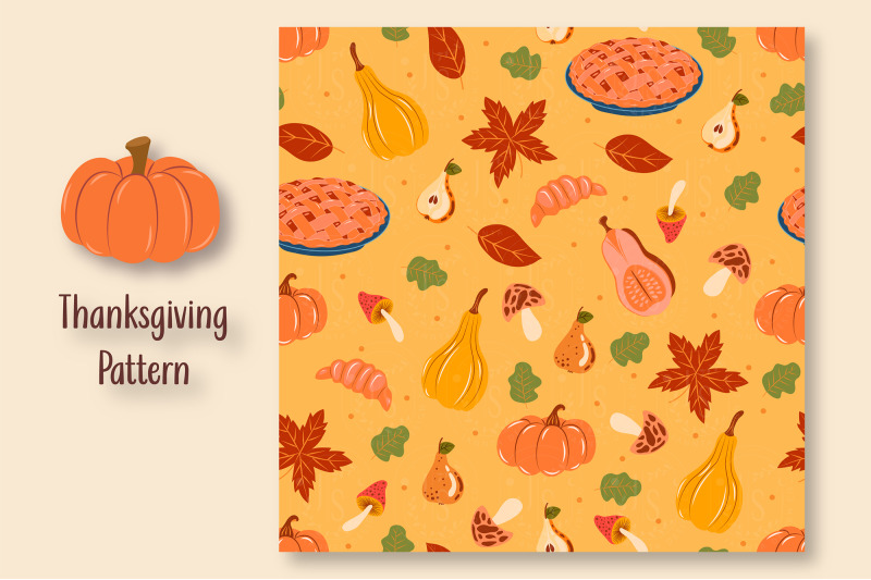 autumn-thanksgiving-seamless-patterns