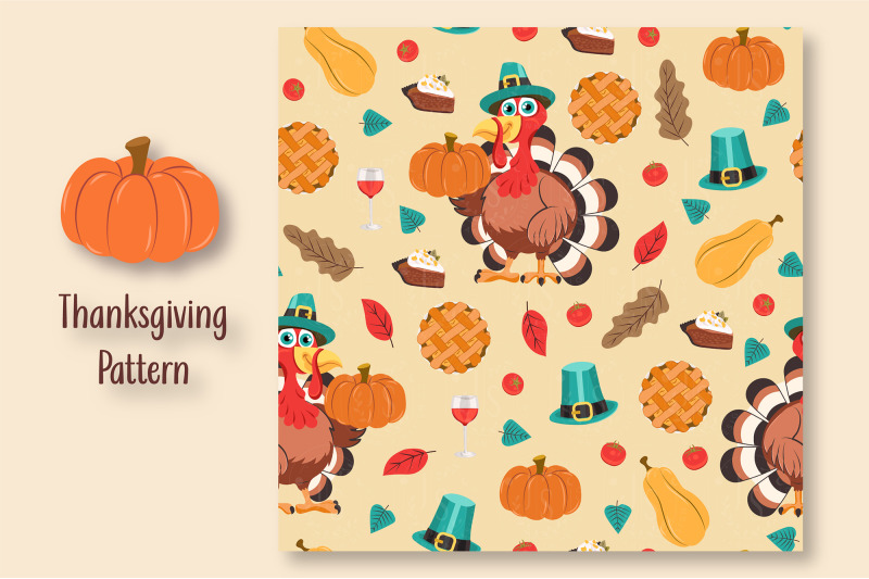 autumn-thanksgiving-seamless-patterns