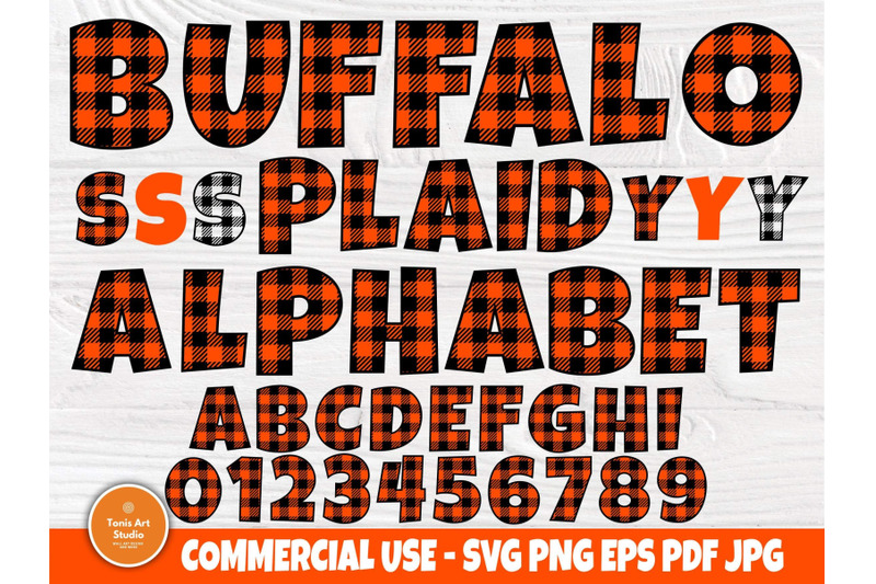 buffalo-plaid-svg-plaid-alphabet-plaid-font-svg