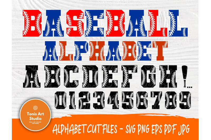 softball-font-svg-cut-files-letters-amp-numbers-svg