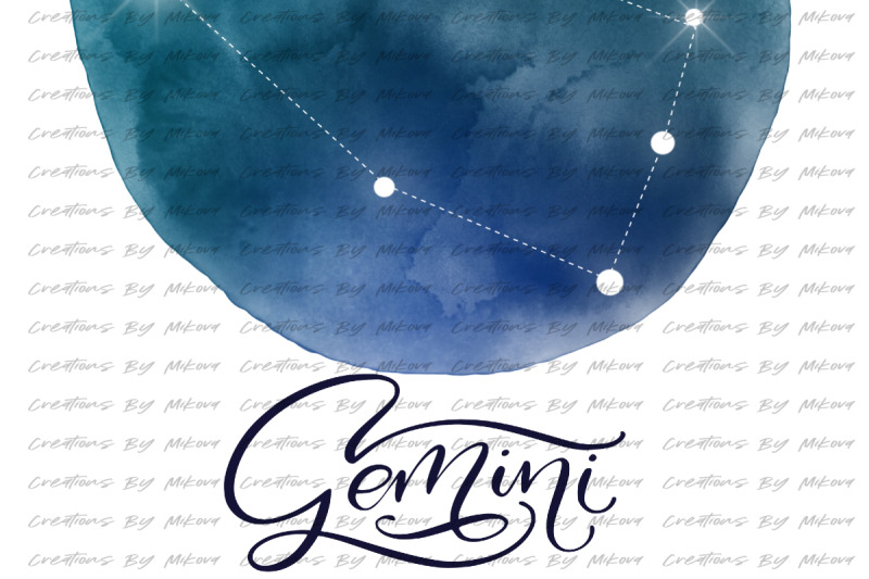 gemini-constellation-sublimation-digital-png