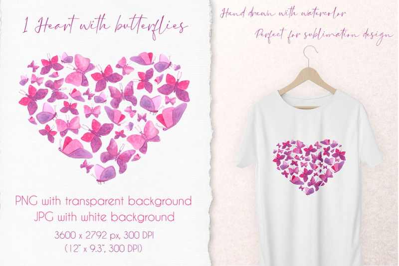 heart-with-butterflies-clipart-cute-pink-heart-sublimation-png