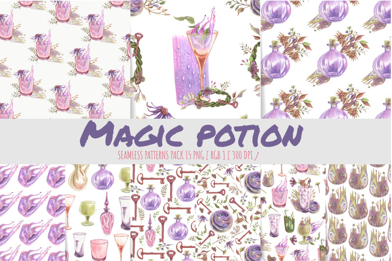 potion-botteles-seamless-pattern-digital-background