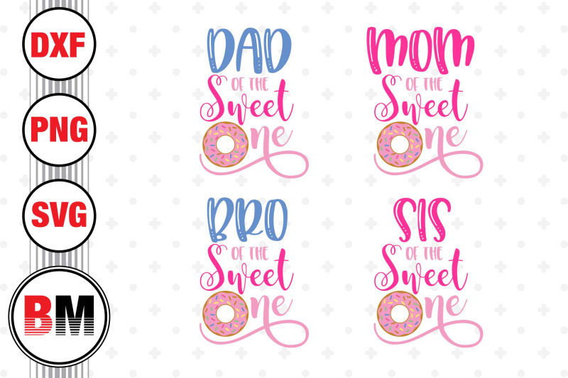 sweet-one-birthday-family-donut-svg-png-dxf-files