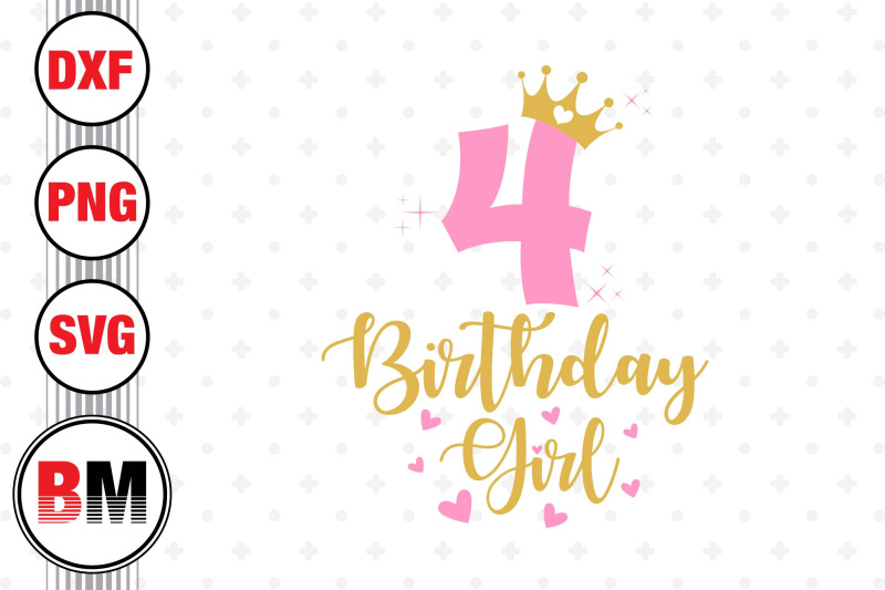 4th-birthday-girlsvg-png-dxf-files