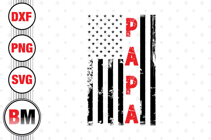 papa-us-flag-svg-png-dxf-files