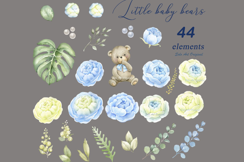 baby-boy-shower-little-bear-blue-floral-clipart