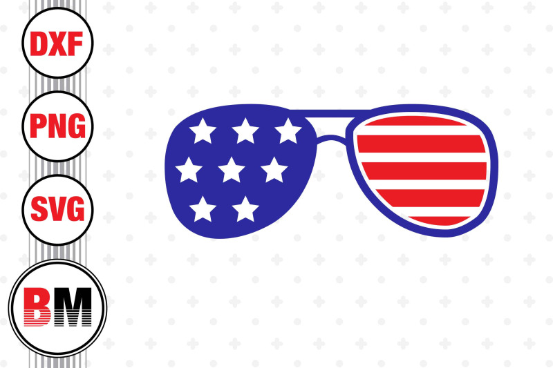 sunglasses-us-flag-svg-png-dxf-files