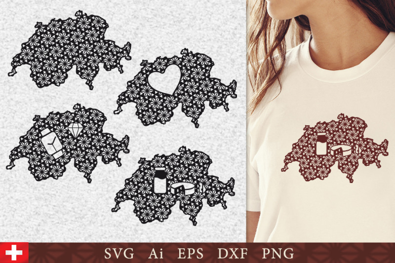 silhouette-of-switzerland-with-pattern-svg