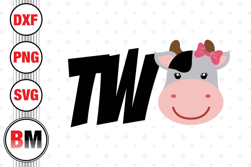 two-birthday-cow-svg-png-dxf-files