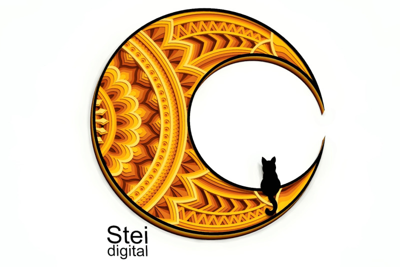 3d-cat-on-the-moon-mandala-svg-dxf-cut-files