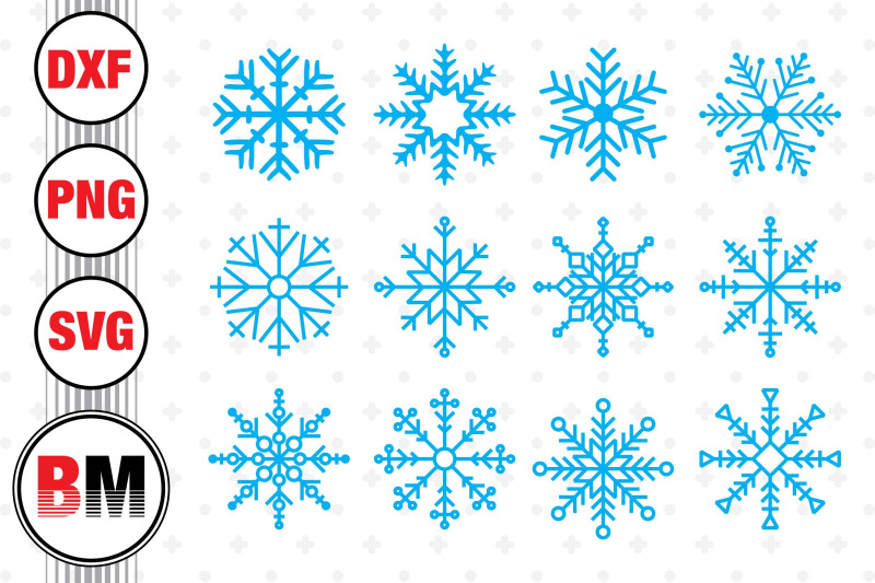 snowflake-svg-png-dxf-files