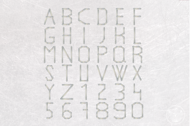 steel-letters-and-numbers-alphabet-clipart-png