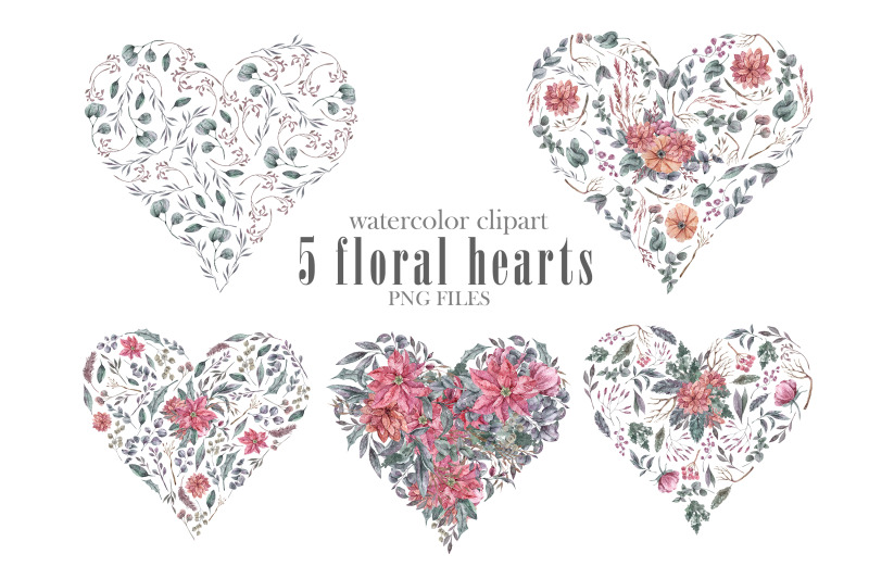 watercolor-floral-hearts-clipart-love-png-illustration