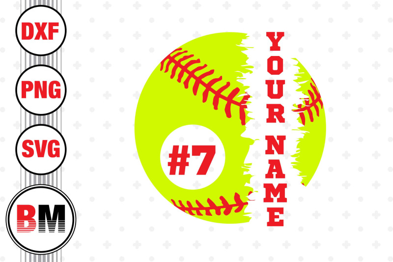 softball-custom-name-svg-png-dxf-files