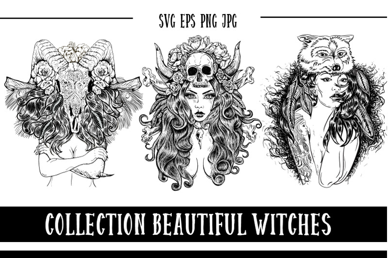 svg-beautiful-witches