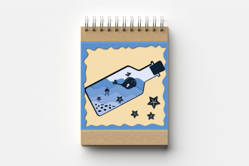 cute-little-whale-in-a-bottle-papercut-svg