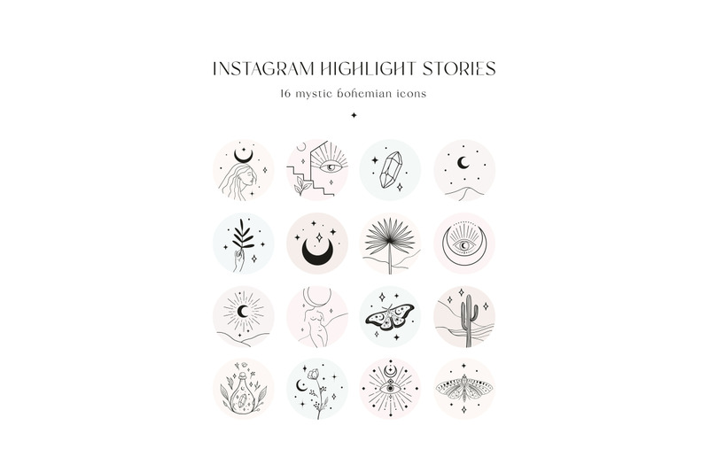instagram-highlight-story-templates-branch-crescent-and-stars-boho