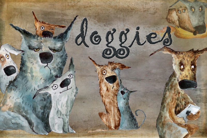 watercolor-dogs