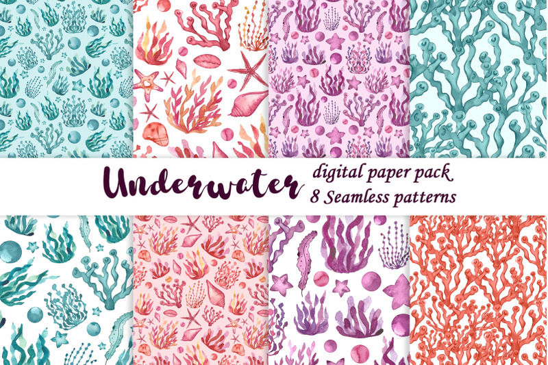 underwater-digital-paper-pack
