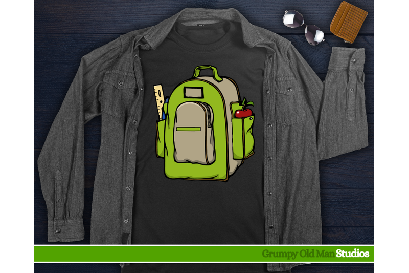 green-school-backpack-school-supplies