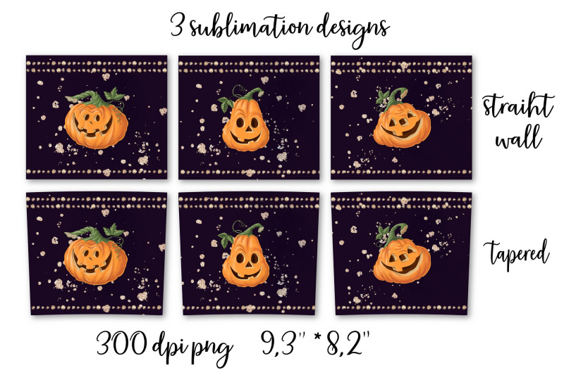 halloween-sublimation-design-skinny-tumbler-wrap-design