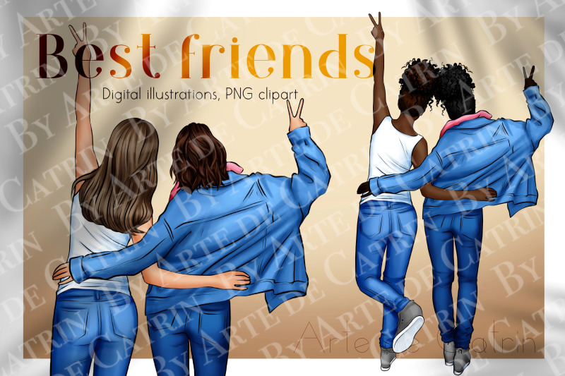 best-friends-clipart-besties-girls-art-denim-girl-clipart